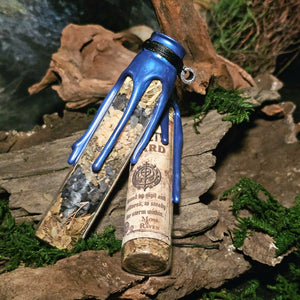 Wax-sealed Anti-Anxiety Ward Spell Jar on wooden surface