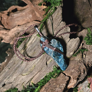 One of a kind apatite pendant for lucid dreaming and clarity