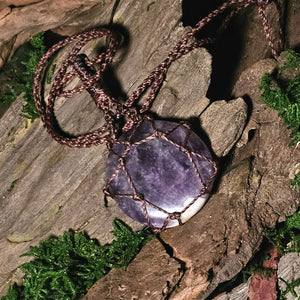Amethyst pendant for intuition, clarity, and spiritual focus