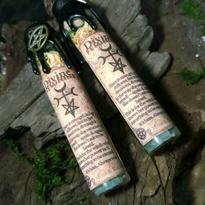 Moonstone, aventurine, and calendula inside Divine Feminine Spell Jar