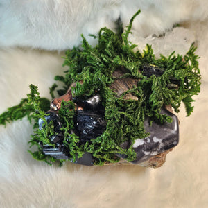 Handcrafted Forest Guardian created for protection and grounding- side view
