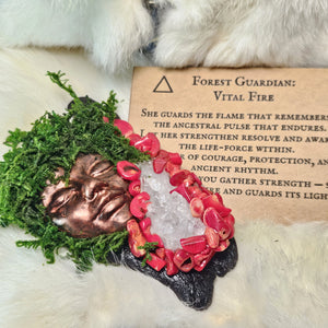 Handcrafted Forest Guardian created for vitality and courage