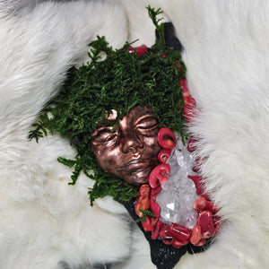 Crystal Forest Guardian crafted for grounding and ancestral strength