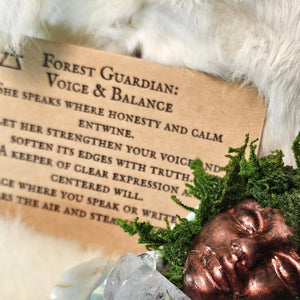 Handcrafted Forest Guardian created for communication and balance