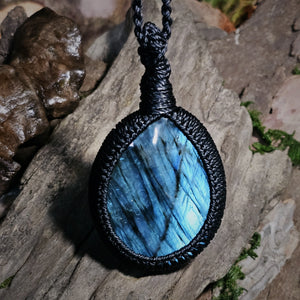 Labradorite crystal talisman created for intuition and protection