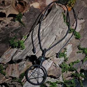 One of a kind pentacle talisman jewellery handcrafted for ritual wear