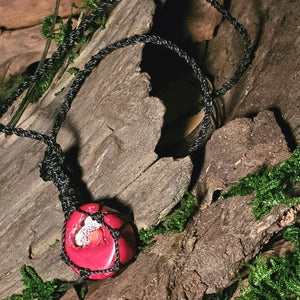 Root chakra crystal necklace for strength and grounding