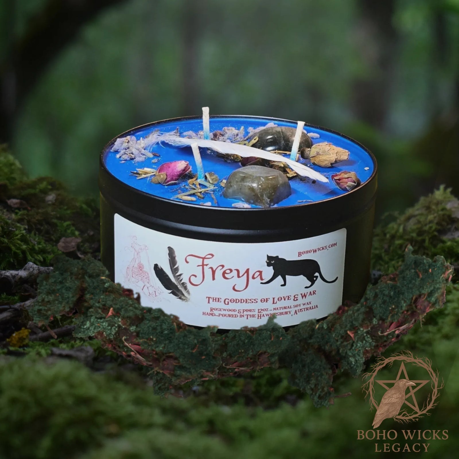 Invoke the Power of Freya, Goddess of Love & War Candle