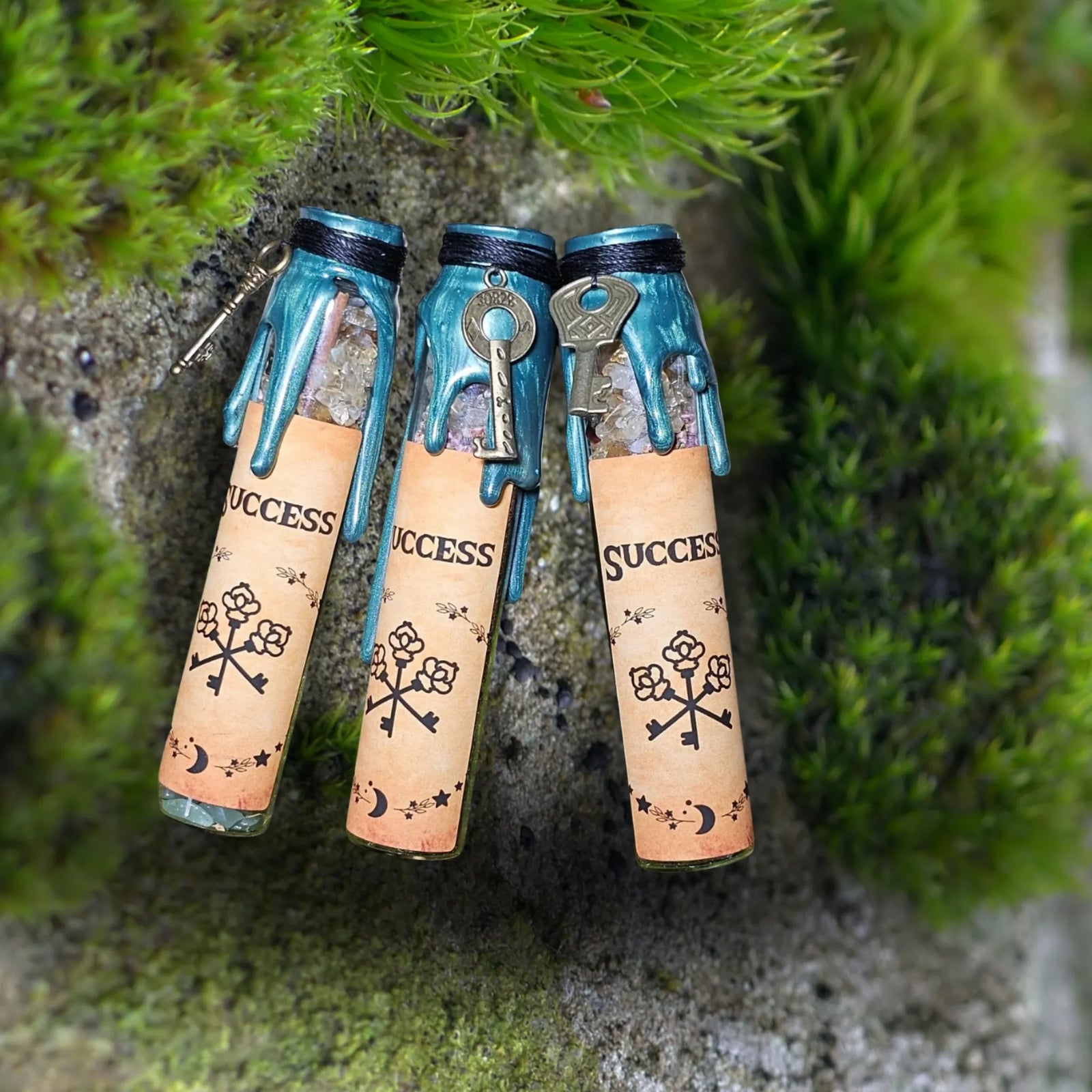 Success Spell Jar sealed with wax and charm